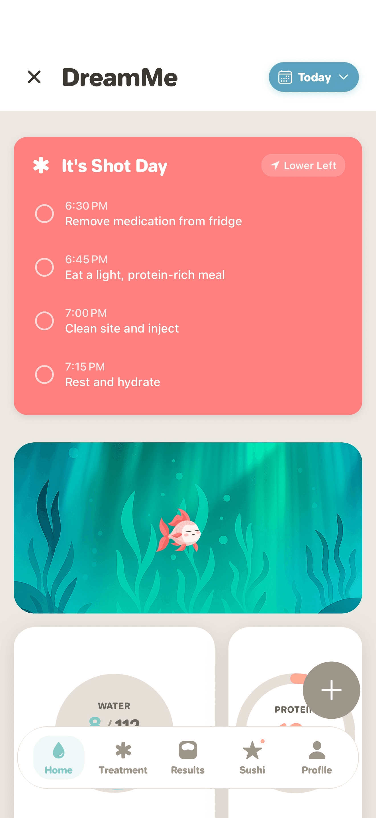 DreamMe shot day checklist